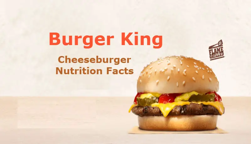 Burger King Cheeseburger Calories
