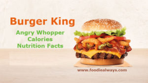 Burger King Angry Whopper Calories
