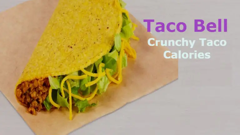 Taco Bell Crunchy Dorito Taco Calories