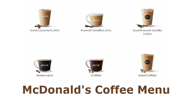 McDonald's coffee menu