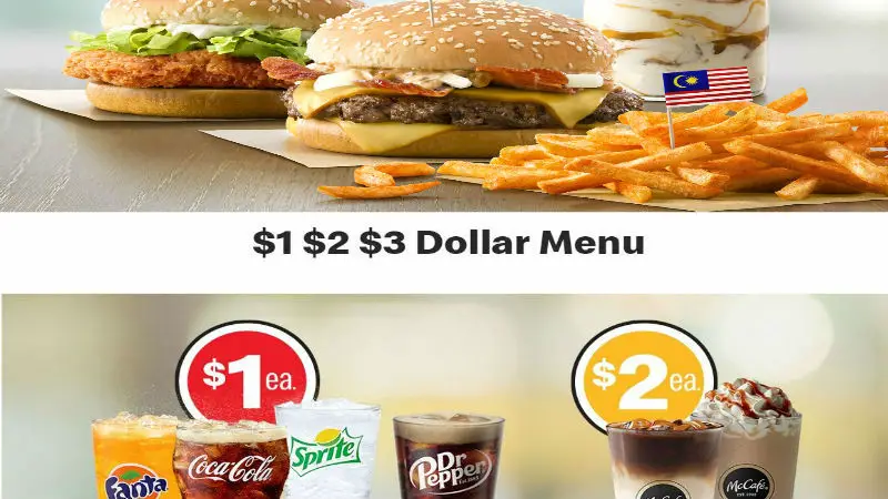 Mcdonalds Dollar Menu 1 2 3 Specials New Deals