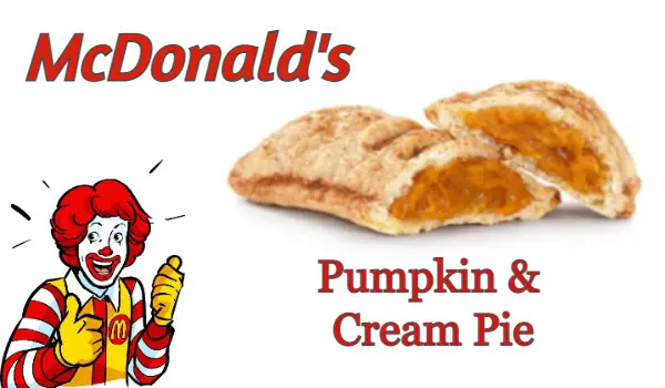 Calories In Mcdonald's Pumpkin Cream Pie